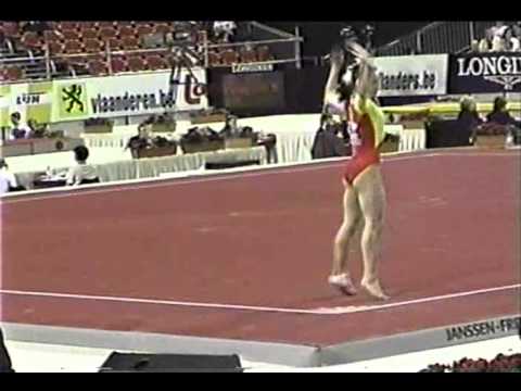 IND TQ CHN Sun Xiaojiao FX   2001 World Gymnastics Championships 8 937