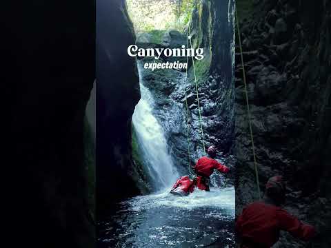 Canyoning Expectation vs Reality 🤣