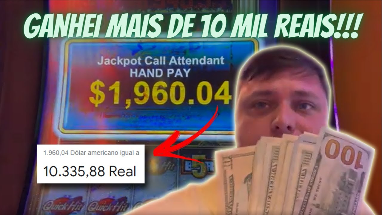 GANHEI UM JACKPOT DE 10 MIL REAIS NO CASSINO (HAND PAY)!!! 🤑 Jogando em Vegas