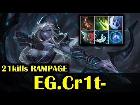 🔥 FROZEN GODDESS EZ RAMPAGE - EG.Cr1t - Drow Ranger - 21 kills - DOTA 2 PRO GAME HIGHLIGHTS