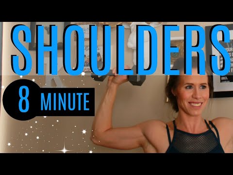 8 Minute SHOULDER WORKOUT for Women (FAST!)