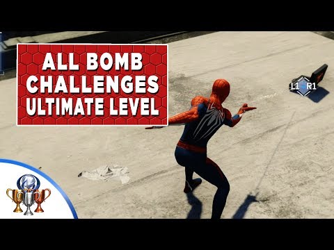 Spider-Man (PS4) All Bomb Challenges - Gold Ultimate Level Walkthrough