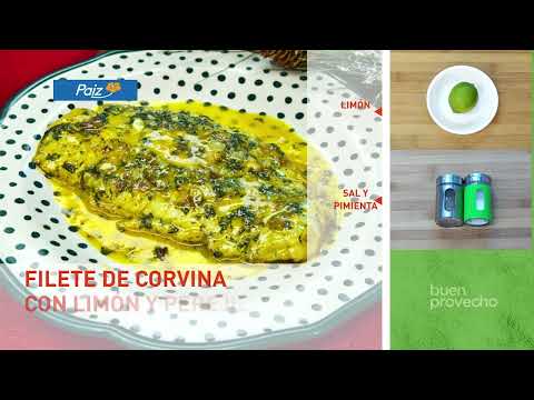 Filete de corvina con limón y perejil | Receta Fácil de preparar | Buen Provecho