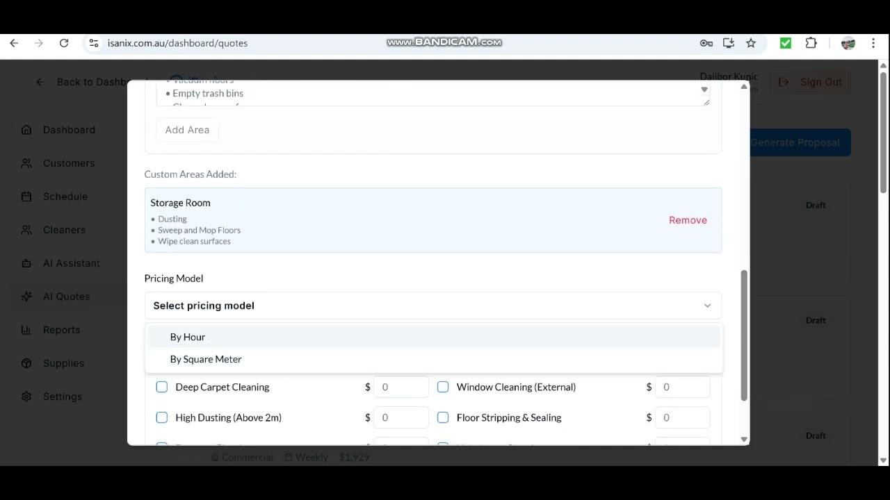 iSanix AI Cleaning Business Software demo video