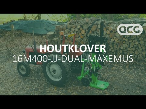 Houtklover 16 ton | 16M400-JJ-DUAL-MAXEMUS met 400V motor & aftakas (PTO) | ACG Holten #kloofmachine