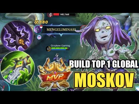 MANIAC!! Moskov Best Build Gold Lane - Build Top 1 Global Moskov ~ MLBB
