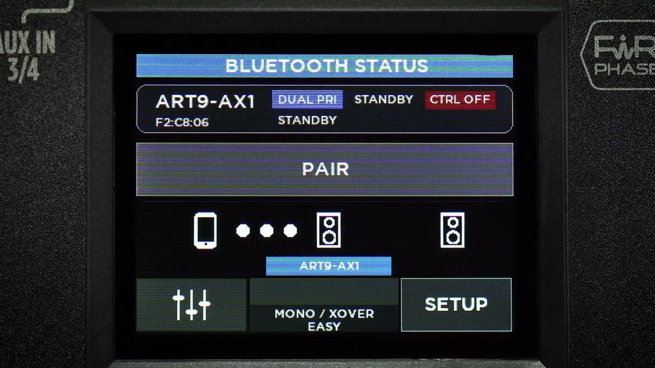 RCF ART 9-AX - Dual Bluetooth connection
