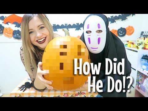 My Husband Carves a Pumpkin for the First Time