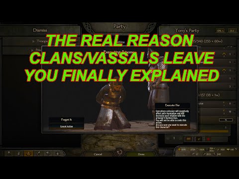 Bannerlord Tips The Real Reason Companion Clans/Vassals Betray You-Finally Discovered | Flesson19