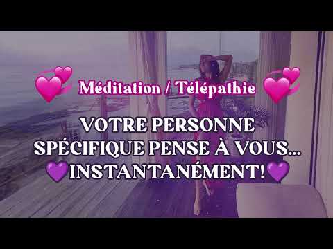 GUIDED MEDITATION / TELEPATHY | Your specific person is thinking of you instantly 💖