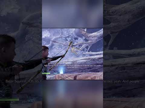 Atreus Tries to Ring Ratatoskr's Chime God of War Ragnarök