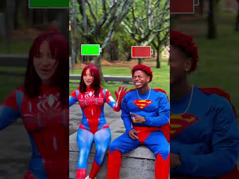 Superman valiente rescata a sus amigos🔋♥️ #foryouシ #comedia #viralreelsシ #parati