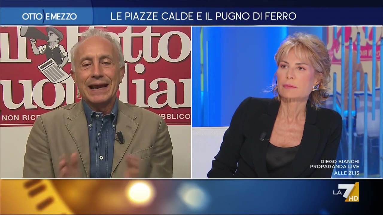 Allarme scontri, Marco Travaglio: "Destra illegalità e disordine, solo chiacchiere e distintivo"