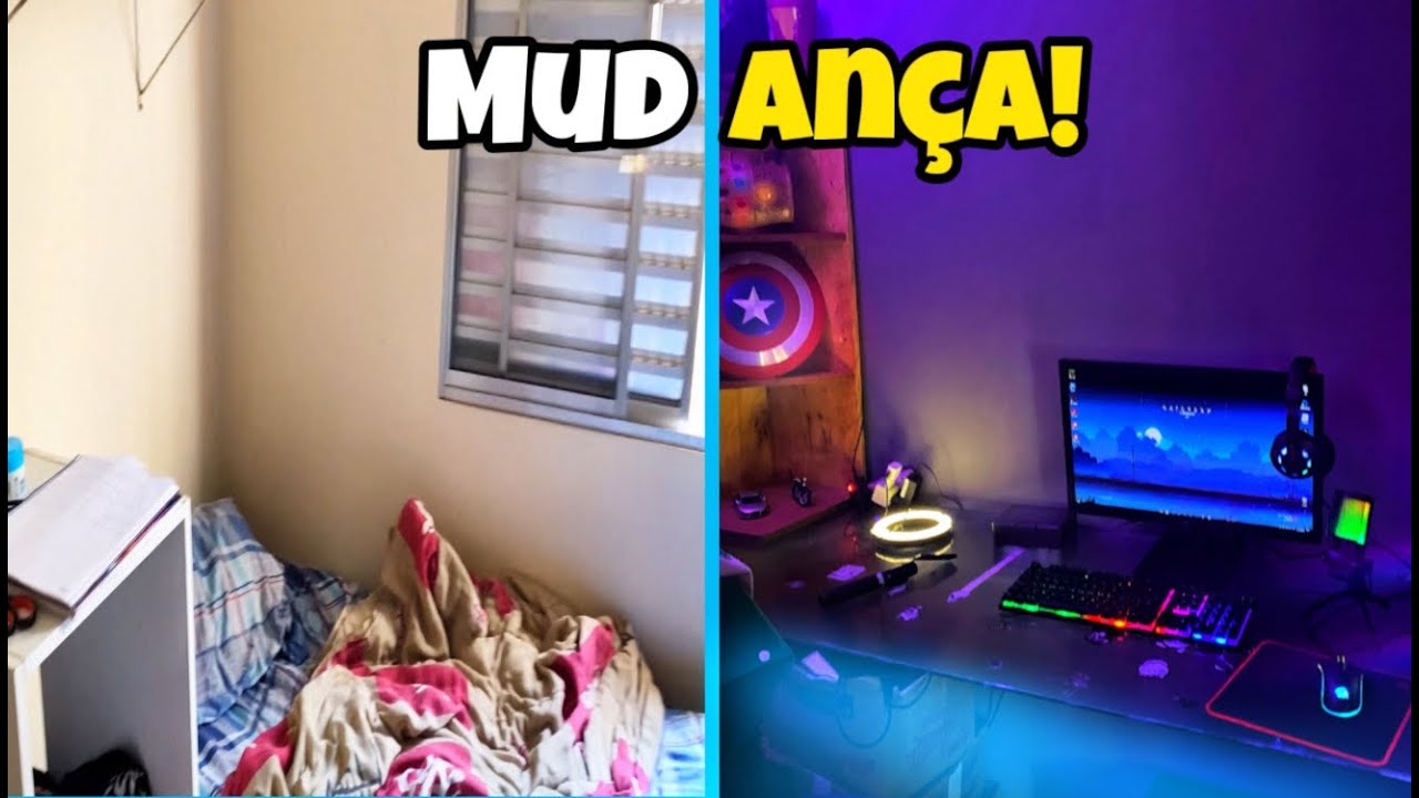Transformei Meu Quarto Bagunçado em Um Quarto Gamer!!!