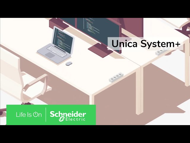 schneider electric Unica system+ - desk unit xs for wireless charging - black