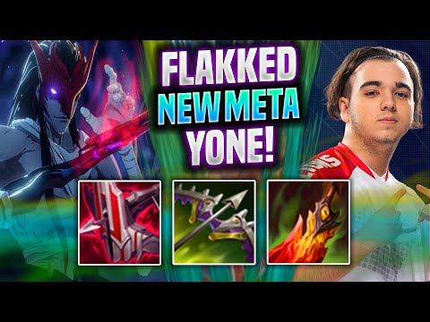 FLAKKED NEW META YONE ADC! - G2 Flakked Plays Yone ADC vs Aphelios! | Preseason 2022