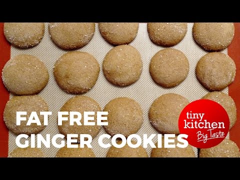 Fat Free Ginger Cookies // Tiny Kitchen Big Taste