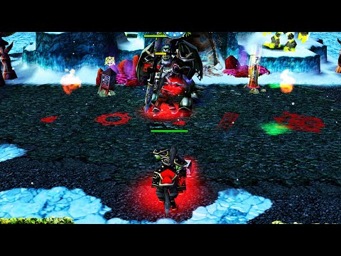 Grom Hellscream and Thrall VS Mannoroth - Warcraft 3 (Level 10 Heroes)