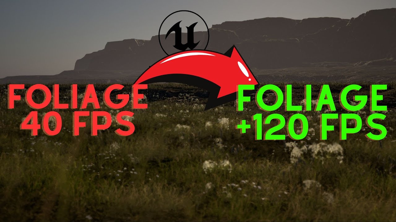 Epic's Unreal Engine Foliage Optimization | Best Guide For Grass Optimizing !