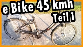 Kreidler Vitality Sram Spectro 7 umbau zum e Bike 45 kmh 750 Watt Teil 1 Q100 24V