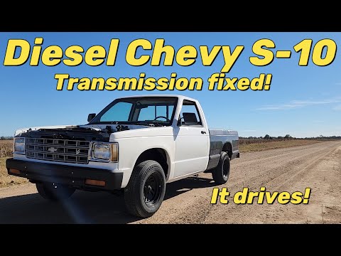 S5 E42. We replace the T5 transmission in the VW Diesel swapped Chevy S-10 pick up.