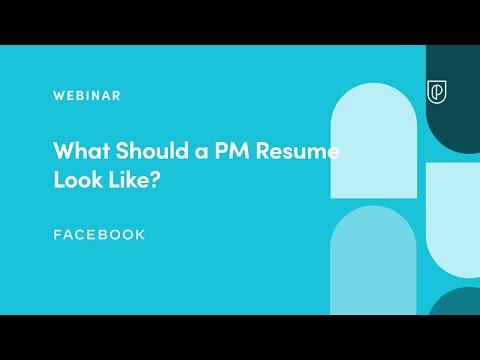 What Should a PM Resume Look Like? by Facebook ... - YouTube