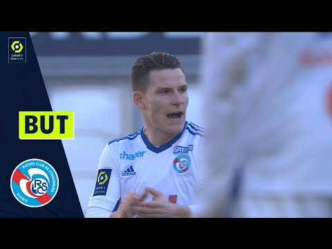 But Kévin GAMEIRO (43' - RCSA) FC GIRONDINS DE BORDEAUX - RC STRASBOURG ALSACE (4-3) 21/22