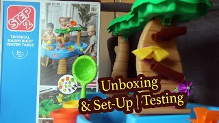 Step2® Tropical Rain Forest Water Table Unboxing & Set-Up | Testing