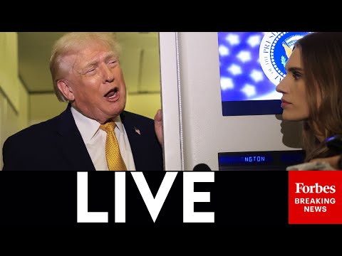 LIVE: Trump Hold Press Gaggle On Air Force One Flight To Washington, D.C.