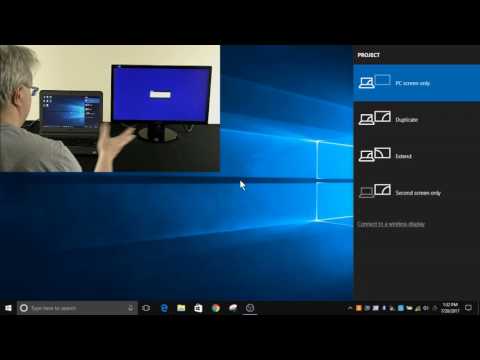 Quickly change display settings with the Windows+P Shortcut