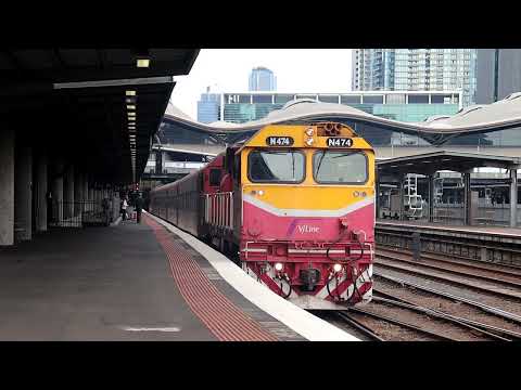 N474 departing southern cross heading to Albury 24/4/22