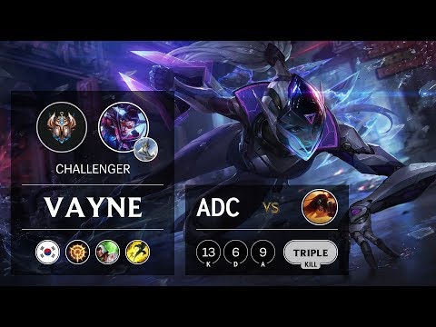 Vayne ADC vs Sivir - KR Challenger Patch 9.20