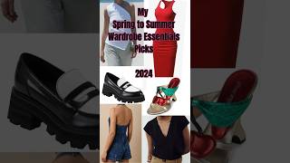 My 2024 Spring to summer wardrobe essentials picks! #shorts #summeressentials