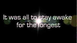 Stay Awake - Example lyrics on screen