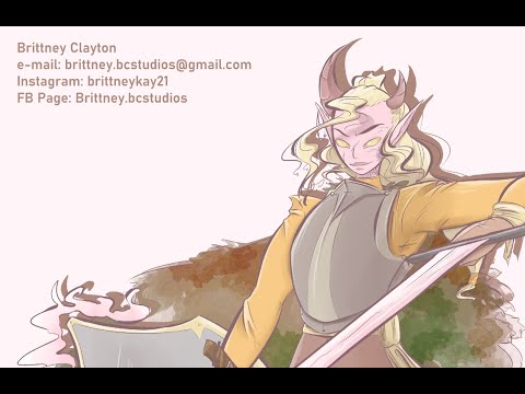 Hexblade Warlock Redesign 2020 | DnD Speedpaint :O