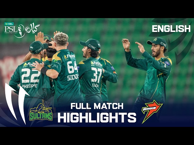 Full Match Highlights | Multan Sultans vs Rawalpindiz | English | Match 14 | HBL PSL 11 | MZB1U Full Match Highlights | Multan Sultans vs Rawalpindiz | English | Match 14 | HBL PSL 11 | MZB1U