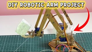 DIY robotic arm project using Arduino | Robot tutorial
