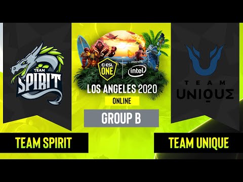 Dota2 - Team Unique vs. Team Spirit - Game 2 - Group B - EU/CIS - ESL One Los Angeles