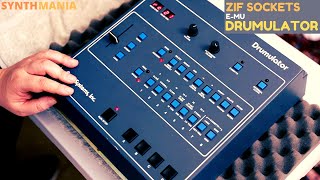 Video thumbnail for ZIF sockets on E-mu Drumulator by SynthMania