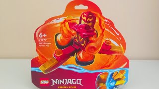 YouTube thumbnail: LEGO Ninjago Kai's Dragon Power Flip Set Review! (71777)