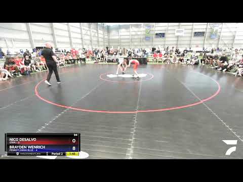 94 Lbs Round 2 (8 Team) - Nico DeSalvo, Iowa Vs Brayden Wenrich, Pennsylvania Blue 4abc