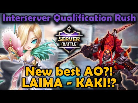 New Best AO?! Laima Kaki! Interserver Qualificafion Rush - Summoners War