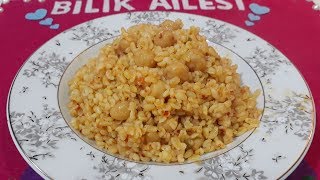 Nohutlu ve Sebzeli Bulgur Pilavı Tarifi - Pilav tarifleri - Yemek tarifleri
