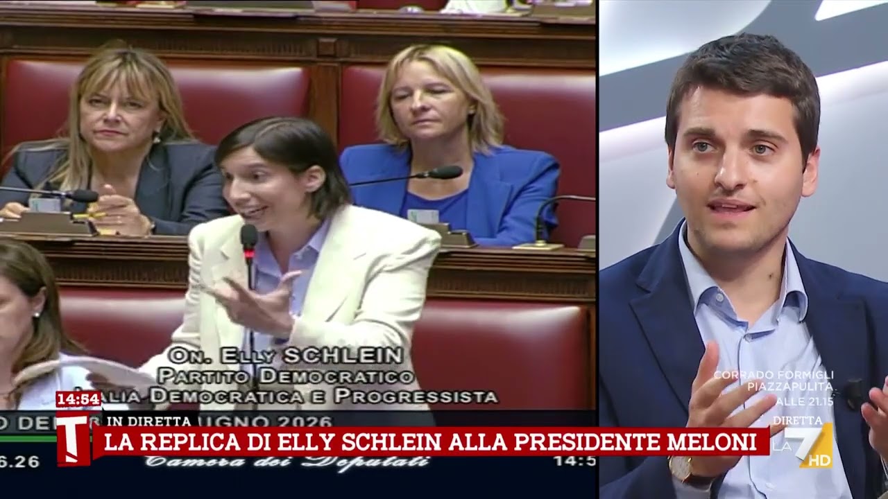 Giubilei commenta Schlein in aula: "Pd come Vannacci con voto contro il governo"