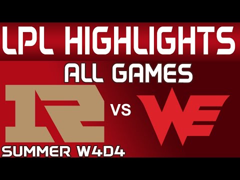 RNG vs WE Highlights ALL GAMES LPL Summer 2024 Royal Never Give Up vs Team WE by Onivia