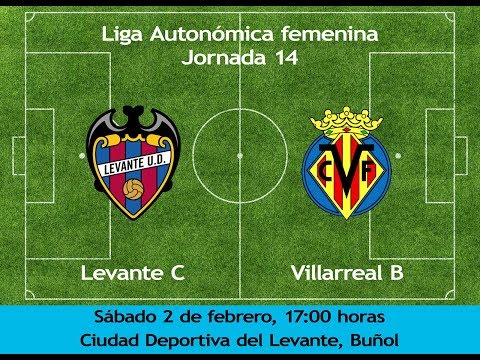 Liga Autonómica, jornada 14. Levante C 1 - 3 Villarreal B (partido íntegro). 2-2-2019