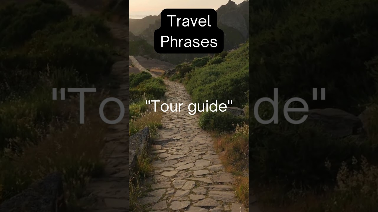 English Travel Phrases - Tour guide #learnenglish #vocabulary #englishnews