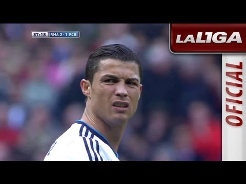 Ocasión de falta Cristiano Ronaldo a la cruceta