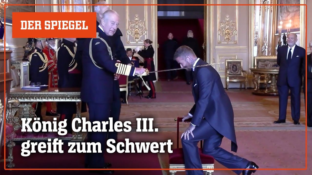 Ritter Sport: König Charles ehrt David Beckham | DER SPIEGEL