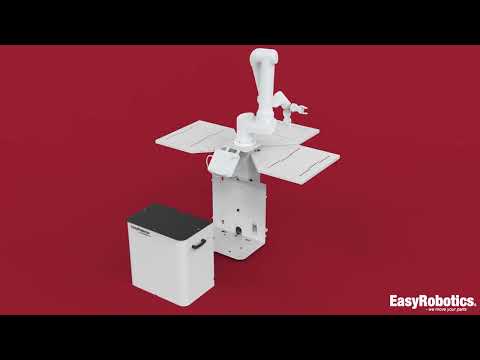 EasyPedestal - a compact robot pedestal with up to 3 tables (600x400)